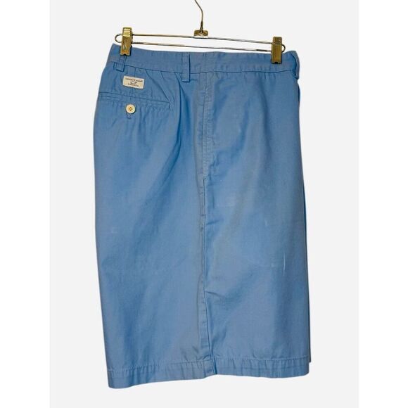 Vineyard Vines Men’s Club Shorts Lt. Blue Sz. 40 100% Cotton Flat Front - Picture 3 of 7